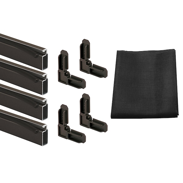 Screen Frame Kit, 7/16 in. x 3/4 in. x 36 in. x 36 in., Aluminum, Bronze (1 Kit)